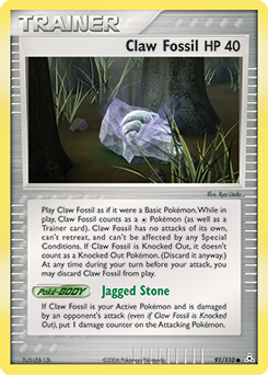 Claw Fossil 91/110 Pokémon card from Ex Holon Phantoms for sale at best price