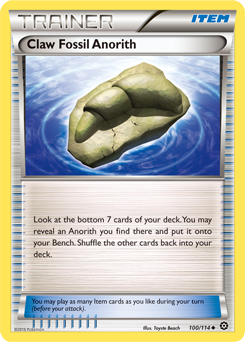 Claw Fossil Anorith 100/114 Pokémon card from Steam Siege for sale at best price