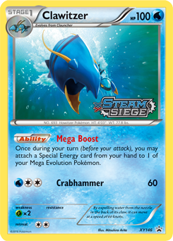 Promo Pokémon card Clawitzer XY146 from XY Promos expansion