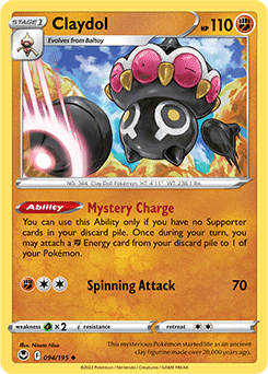 Claydol 094/195 Pokémon card from Silver Tempest for sale at best price