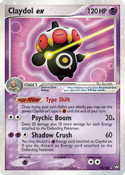 Claydol EX 93/108 Pokémon card from Ex Power Keepers for sale at best price