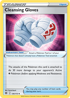 Uncommon Pokémon card Cleansing Glo Ves 136/172 from Brilliant Stars expansion