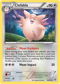 Clefable 98/135 Pokémon card from Plasma Storm for sale at best price