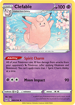 Clefable 063/196 Pokémon card from Lost Origin for sale at best price