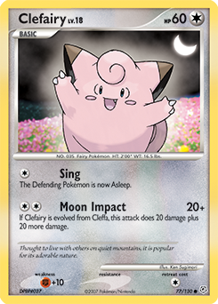 Clefairy 77/130 Pokémon card from Diamond & Pearl for sale at best price
