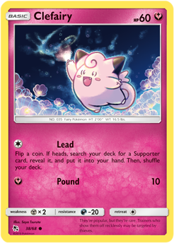 Clefairy 38/68 Pokémon card from Hidden Fates for sale at best price