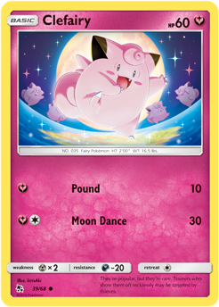Clefairy 39/68 Pokémon card from Hidden Fates for sale at best price