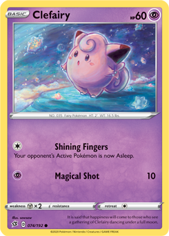 Clefairy 74/192 Pokémon card from Rebel Clash for sale at best price