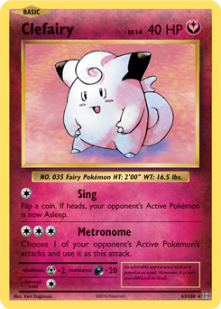 Clefairy 63/108 Pokémon card from Evolutions for sale at best price