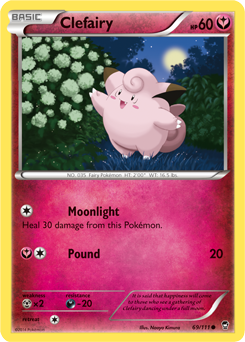Clefairy 69/111 Pokémon card from Furious Fists for sale at best price