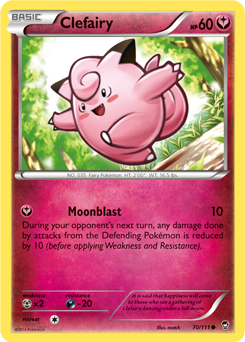 Clefairy 70/111 Pokémon card from Furious Fists for sale at best price
