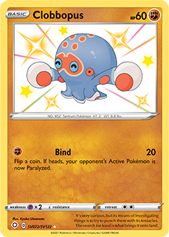 Shining Pokémon Pokémon card Clobbopus SV072/SV122 from Shining Fates expansion