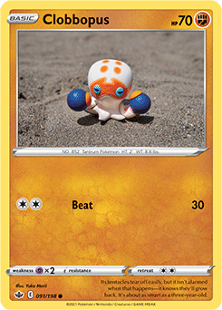 Clobbopus 91/198 Pokémon card from Chilling Reign for sale at best price