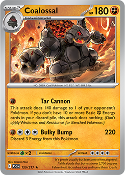 Coalossal 120/217 Pokémon card from Ascended Heroes for sale at best price