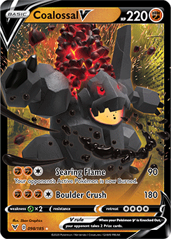 Coalossal V 098/185 Pokémon card from Vivid Voltage for sale at best price
