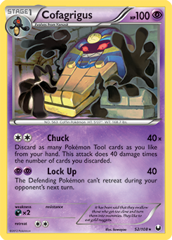 Cofagrigus 52/108 Pokémon card from Dark Explorers for sale at best price