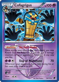 Cofagrigus 56/116 Pokémon card from Plasma Freeze for sale at best price