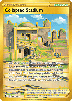 Collapsed Stadium 215/196 Pokémon card from Lost Origin for sale at best price