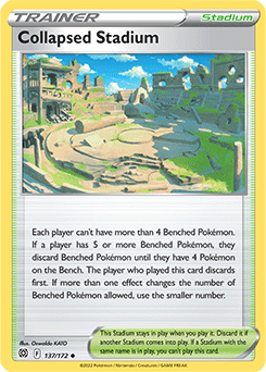 Collapsed Stadium 137/172 Pokémon card from Brilliant Stars for sale at best price