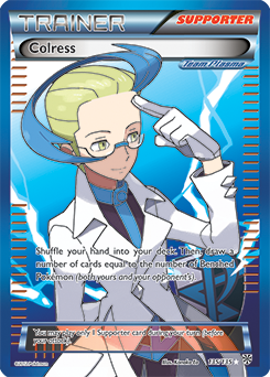 Full Art Trainer Pokémon card Colress 135/135 from Plasma Storm expansion