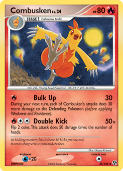 Combusken 35/106 Pokémon card from Great Encounters for sale at best price