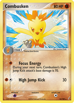 Combusken 16/100 Pokémon card from Ex Crystal Guardians for sale at best price