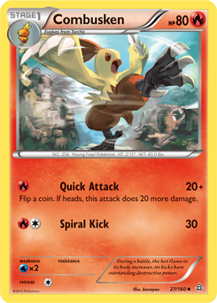 Combusken 27/160 Pokémon card from Primal Clash for sale at best price