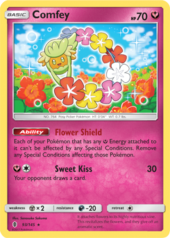 Comfey 93/145 Pokémon card from Guardians Rising for sale at best price