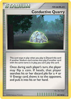 Conductive Quarry 82/100 Pokémon card from Stormfront for sale at best price