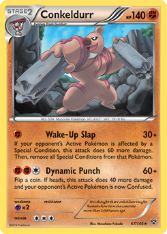 Conkeldurr 67/146 Pokémon card from X&Y for sale at best price