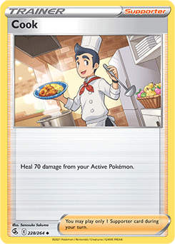 Uncommon Pokémon card Cook 228/264 from Fusion Strike expansion