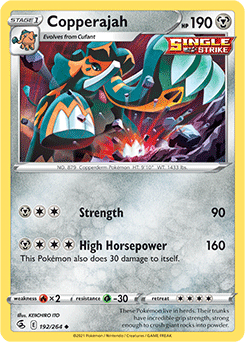 Copperajah 192/264 Pokémon card from Fusion Strike for sale at best price