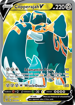 Copperajah V 187/192 Pokémon card from Rebel Clash for sale at best price