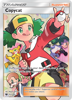 Full Art Trainer Pokémon card Copycat 163/168 from Celestial Storm expansion
