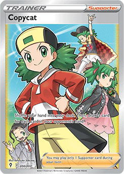 Full Art Trainer Pokémon card Copycat 200/203 from Evolving Skies expansion