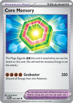 Uncommon Pokémon card Core Memory 70/88 from Perfect Order expansion
