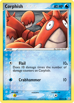 Corphish 63/110 Pokémon card from Ex Holon Phantoms for sale at best price