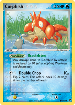 Corphish 57/107 Pokémon card from Ex Deoxys for sale at best price