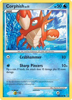 Corphish 100/147 Pokémon card from Supreme Victors for sale at best price