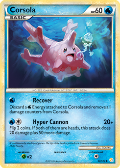 Corsola 37/123 Pokémon card from HeartGold SoulSilver for sale at best price