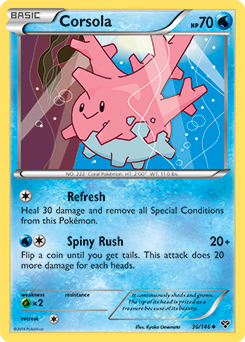 Corsola 36/146 Pokémon card from X&Y for sale at best price