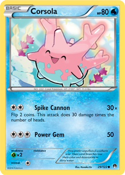 Corsola 29/122 Pokémon card from Breakpoint for sale at best price