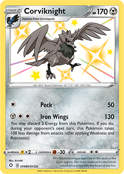 Corviknight SV089/SV122 Pokémon card from Shining Fates for sale at best price