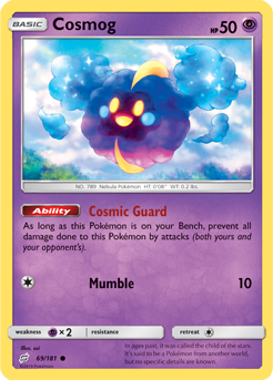 Cosmog 69/181 Pokémon card from Team Up for sale at best price