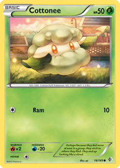 Cottonee 14/149 Pokémon card from Boundaries Crossed for sale at best price