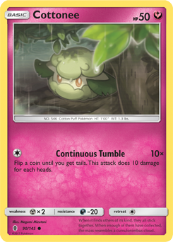 Cottonee 90/145 Pokémon card from Guardians Rising for sale at best price