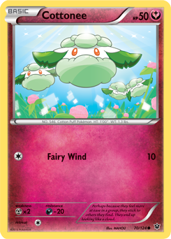 Cottonee 70/124 Pokémon card from Fates Collide for sale at best price