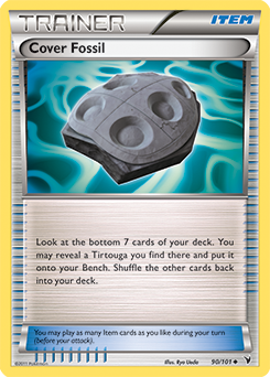 Uncommon Pokémon card Cover Fossil 90/101 from Noble Victories expansion