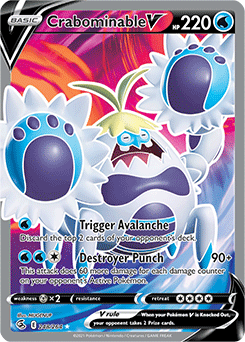 Crabominable V 248/264 Pokémon card from Fusion Strike for sale at best price