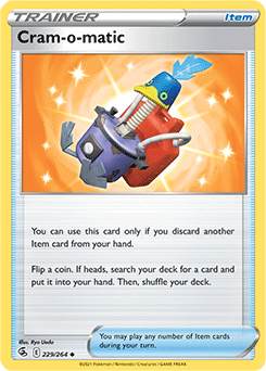 Uncommon Pokémon card Cram-o-matic 229/264 from Fusion Strike expansion